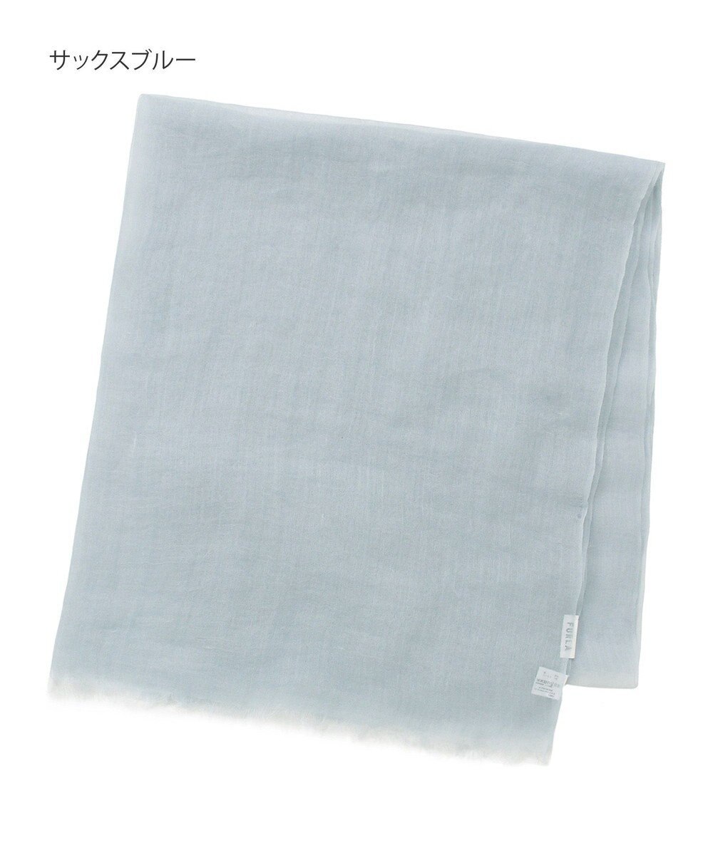 MOONBAT FURLA (フルラ) 無地ストール 麻 カシミヤ  180cm×85cm  手洗い可能 