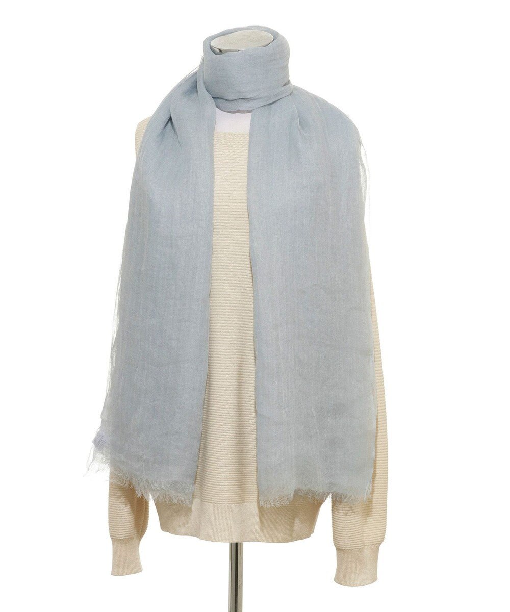 MOONBAT FURLA (フルラ) 無地ストール 麻 カシミヤ  180cm×85cm  手洗い可能 