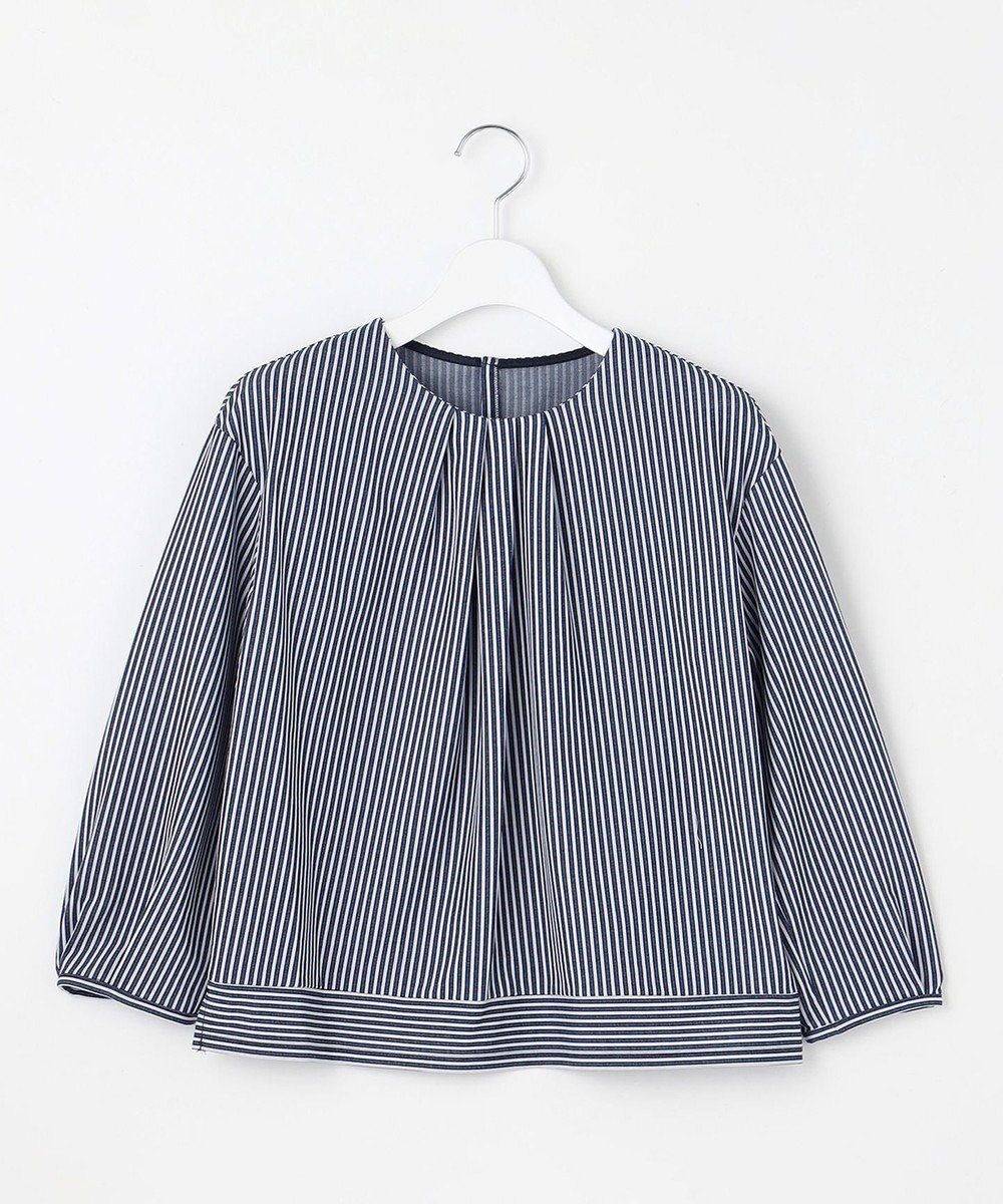 J.PRESS LADIES S 【WEB限定カラーあり】ストライプジャカード フロントタック カットソー 