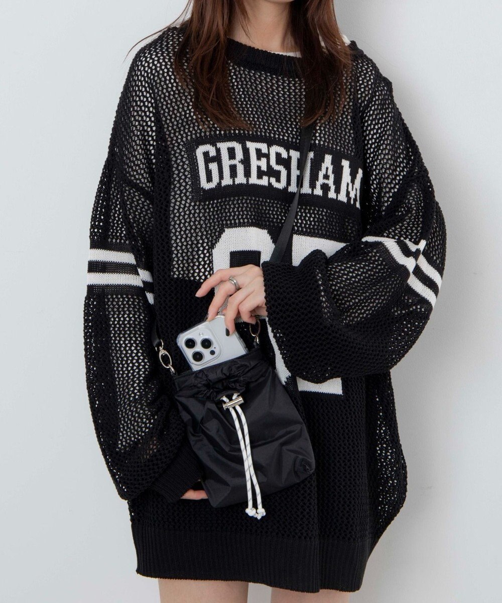 WEGO ナイロンスマホショルダーポーチ 