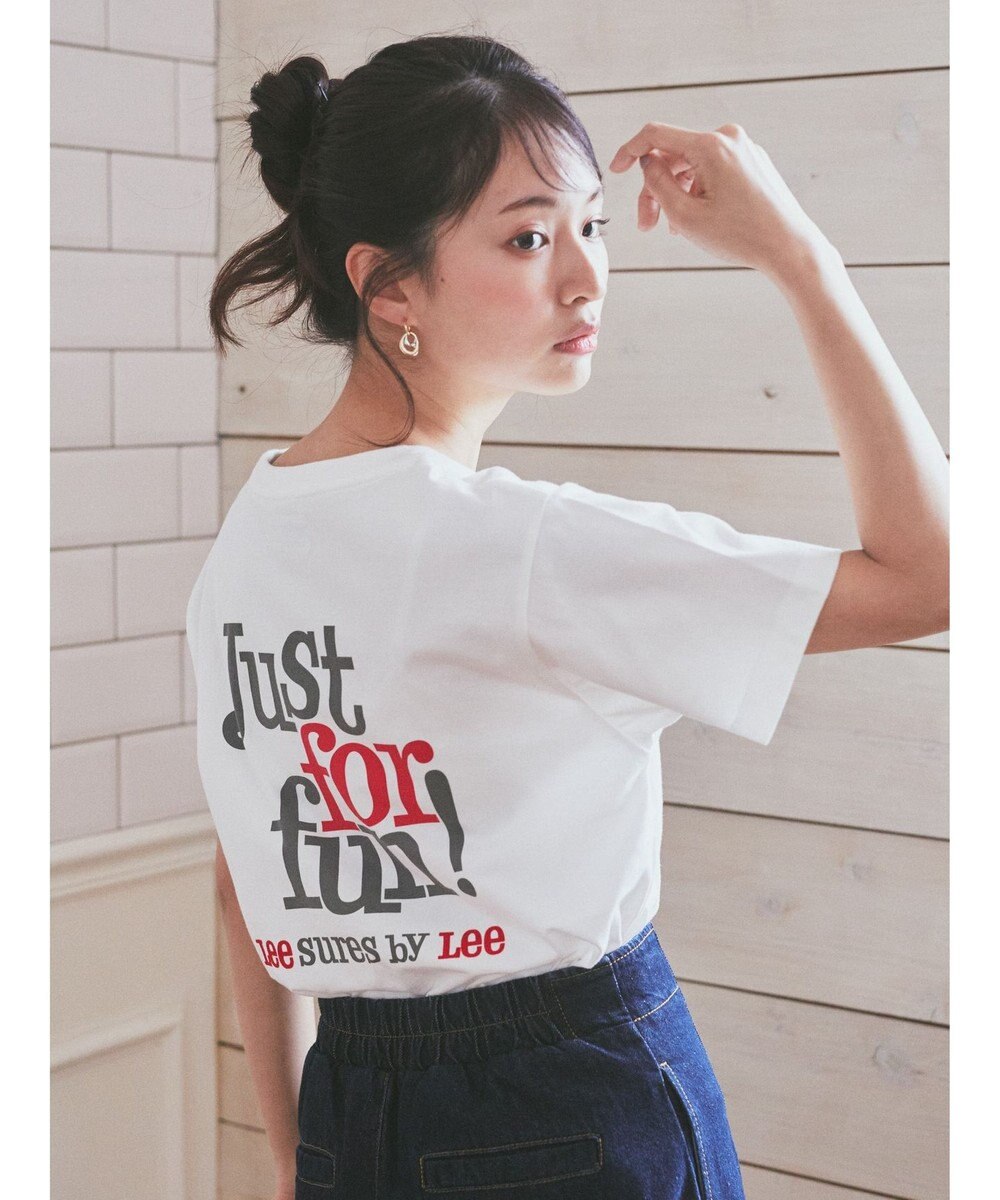 earth music&ecology Ｌｅｅ×ｅ．ｍ．ａ．ｅ　ＬＯＧＯ　Ｈ／Ｓ　ＴＥＥ 