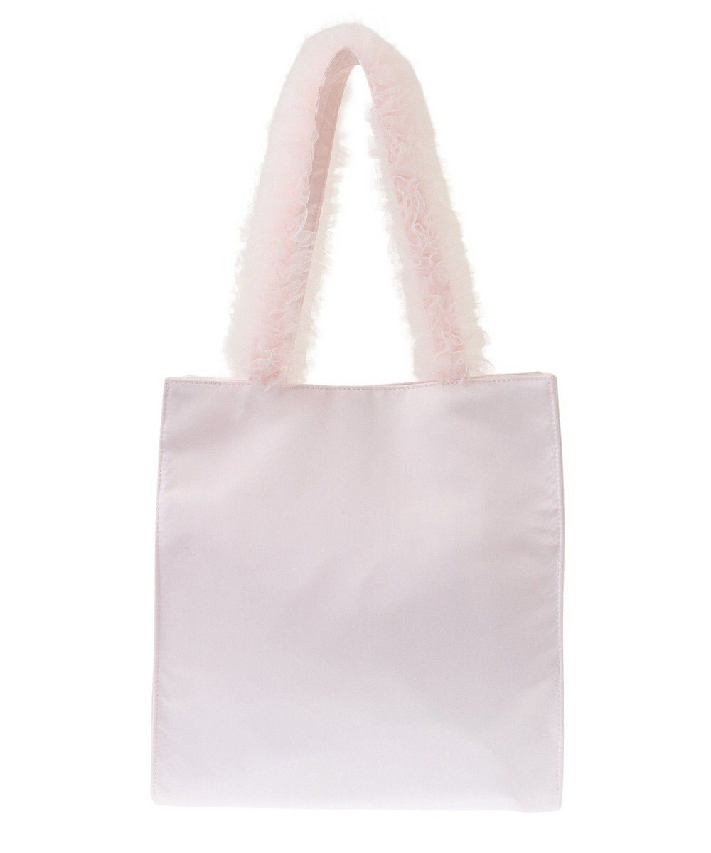 Maison de FLEUR チュールハンドルラインストーントートバッグ 