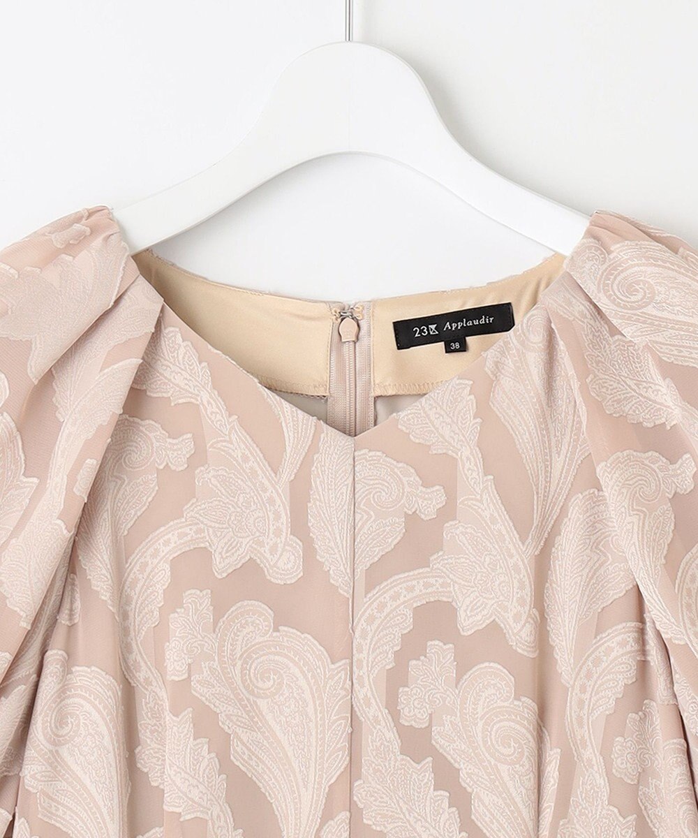 23区 L 【APPLAUDIR】シフォンカットジャガード ドレス 