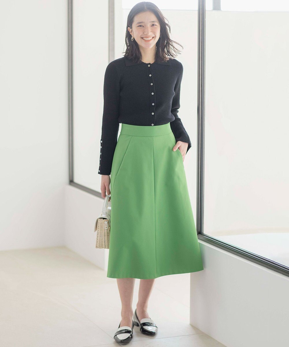 組曲 L 【WEB限定】ミニブークレー襟付きニットポロ 