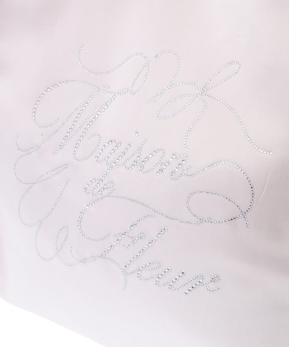 Maison de FLEUR チュールハンドルラインストーントートバッグ 