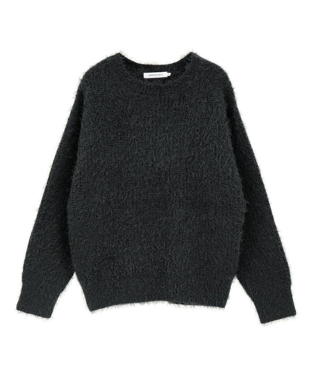 AMERICAN HOLIC 【WEB限定】フェザーゆるニットプルオーバー 