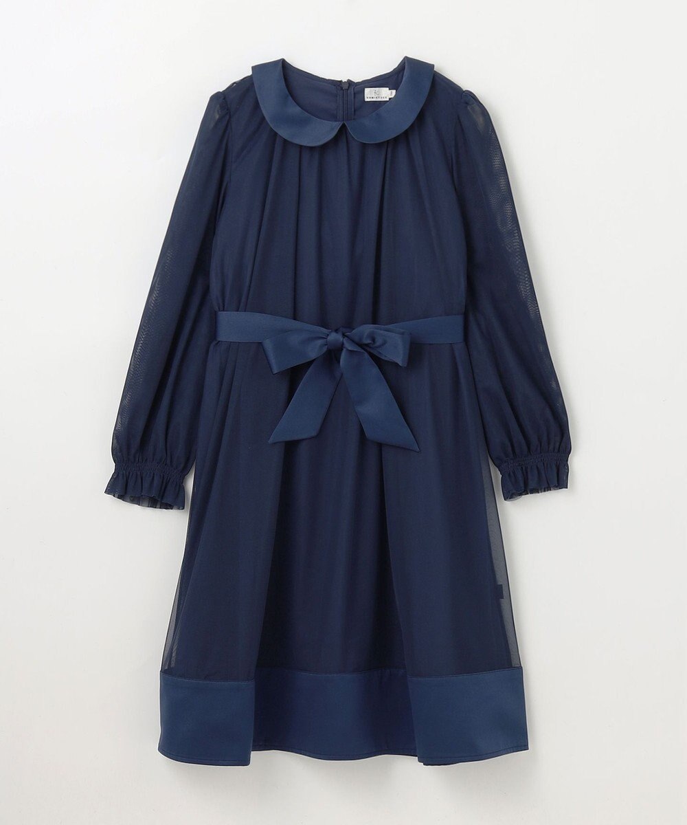 組曲 KIDS 【150-160㎝】チュールフレア ドレス 