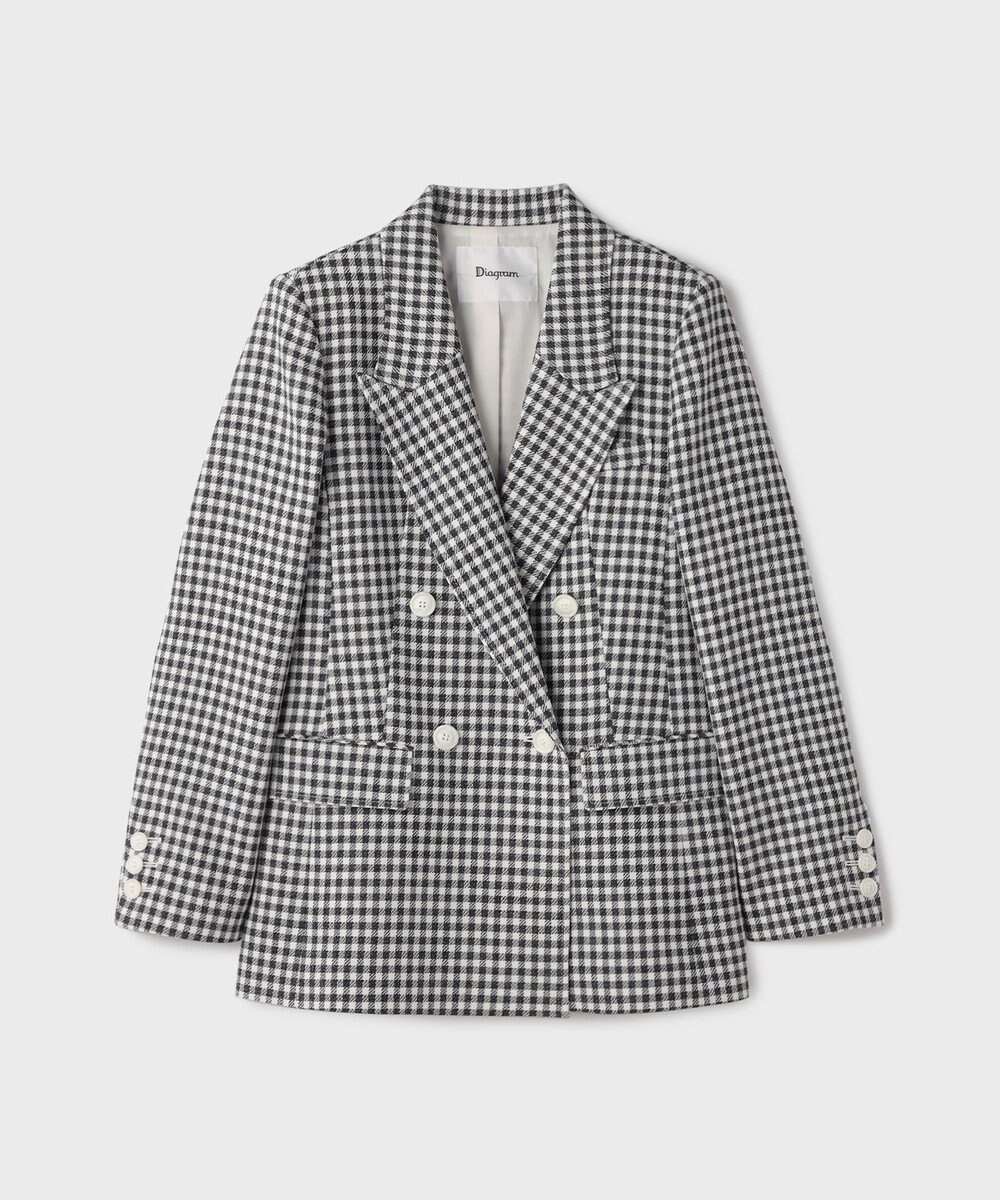 GRACE CONTINENTAL ギンガムダブルジャケット 