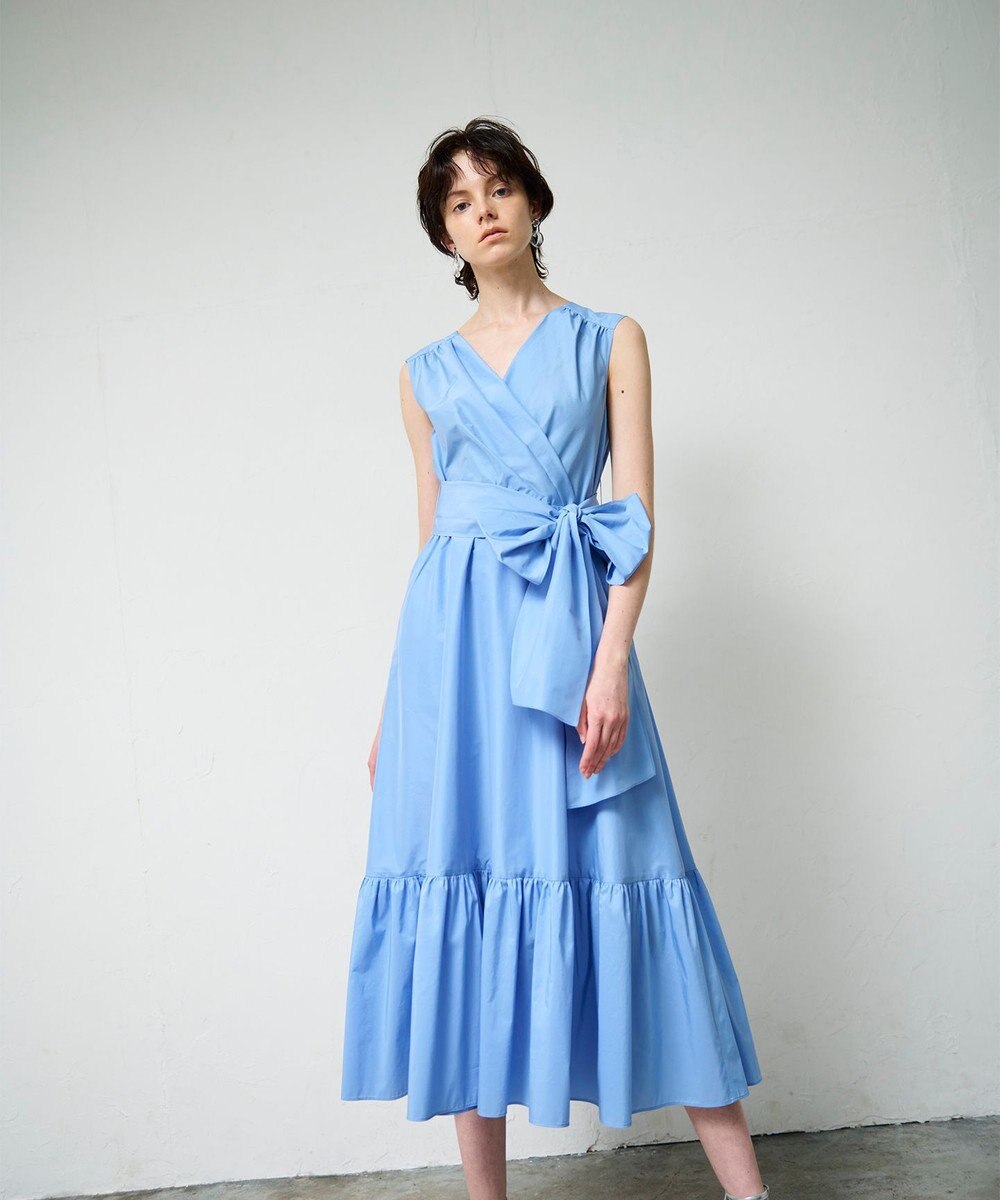 GRACE CONTINENTAL ライトタフタドレス 