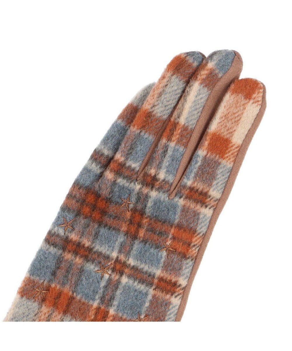 UNBILLION カシュネ cache nez / スター刺繍チェック手袋 