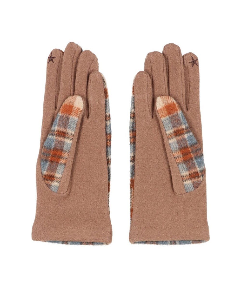 UNBILLION カシュネ cache nez / スター刺繍チェック手袋 
