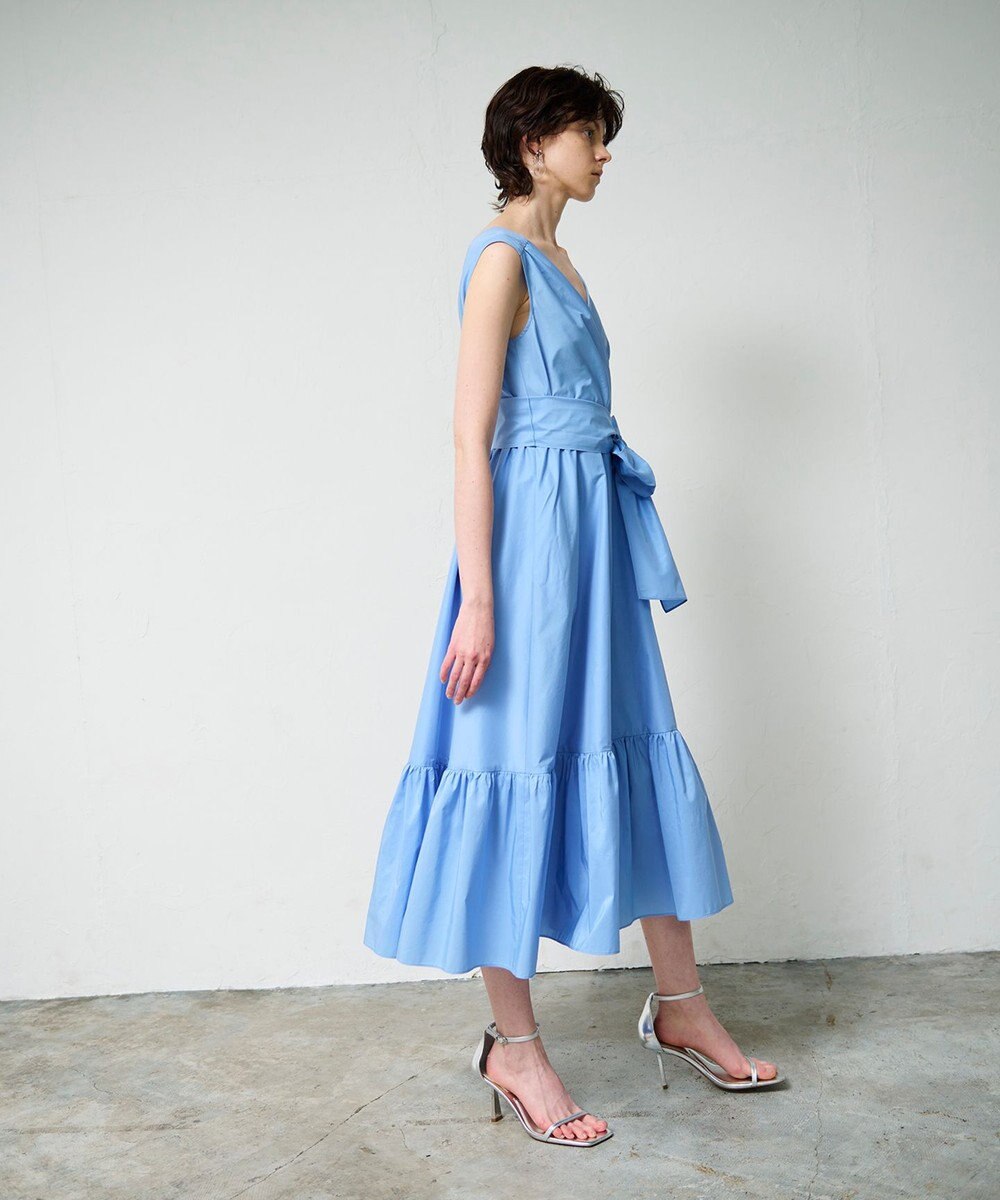 GRACE CONTINENTAL ライトタフタドレス 