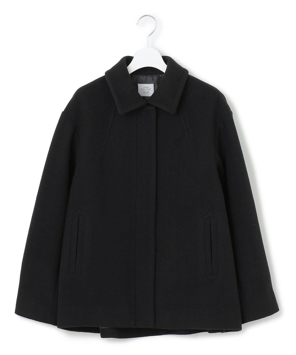 J.PRESS YORK STREET 【WOMEN】2wayショートウールアンゴラビーバー コート 
