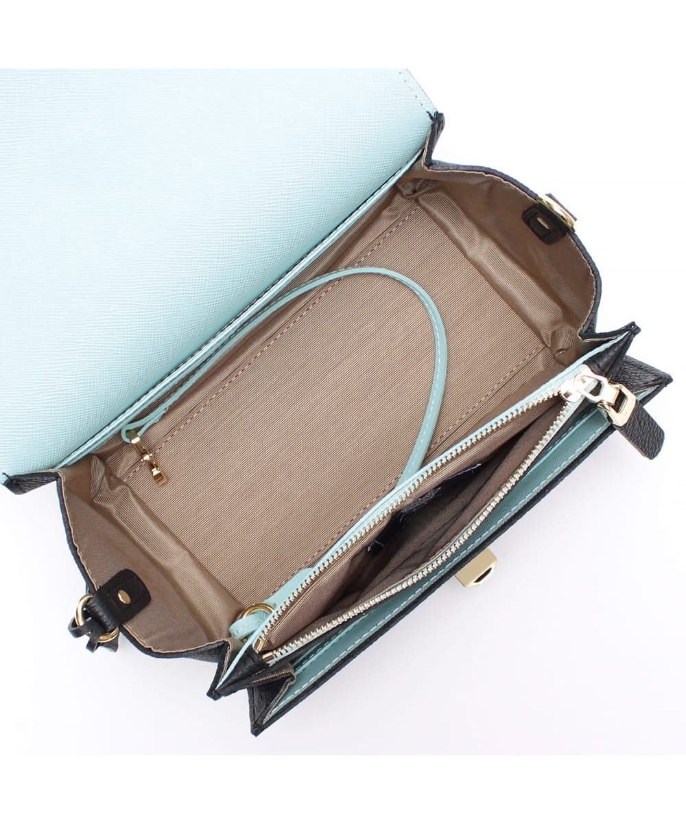 A.D.M.J. 【牛革】モーツァルト/バイカラーラウンドクラッチショルダー 