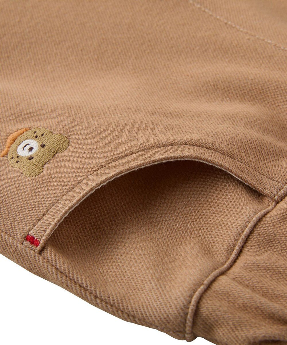 MIKI HOUSE HOT BISCUITS 【80-120cm】【Everyday Series】ワンポイント ストレッチ6分丈パンツ 