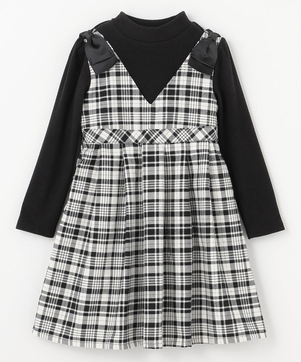 ANY KIDS ドッキングチェックワンピース 
