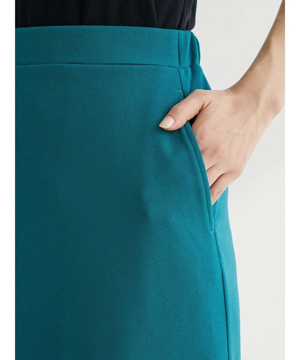 Green Parks カットジョーゼット裾フレアスカート 