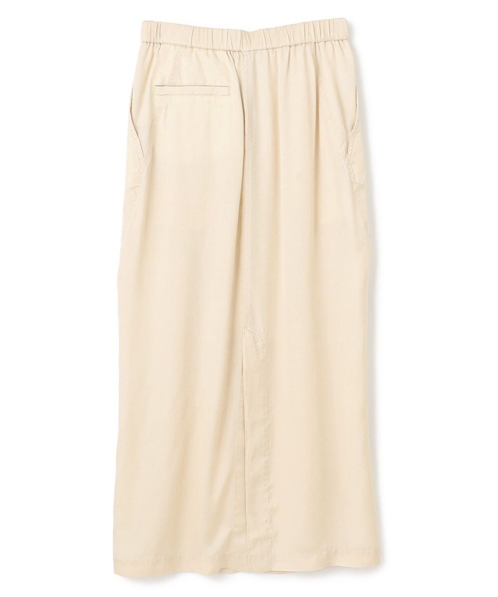 BEIGE， 【洗える】PAWPAW / ウエストリボンタックスカート 