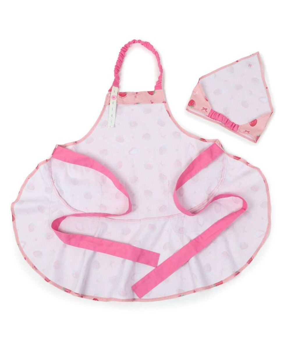 Mother garden マザーガーデン キッズエプロン & 三角巾 セット 130cm 《ユニコーン/野いちご柄》 