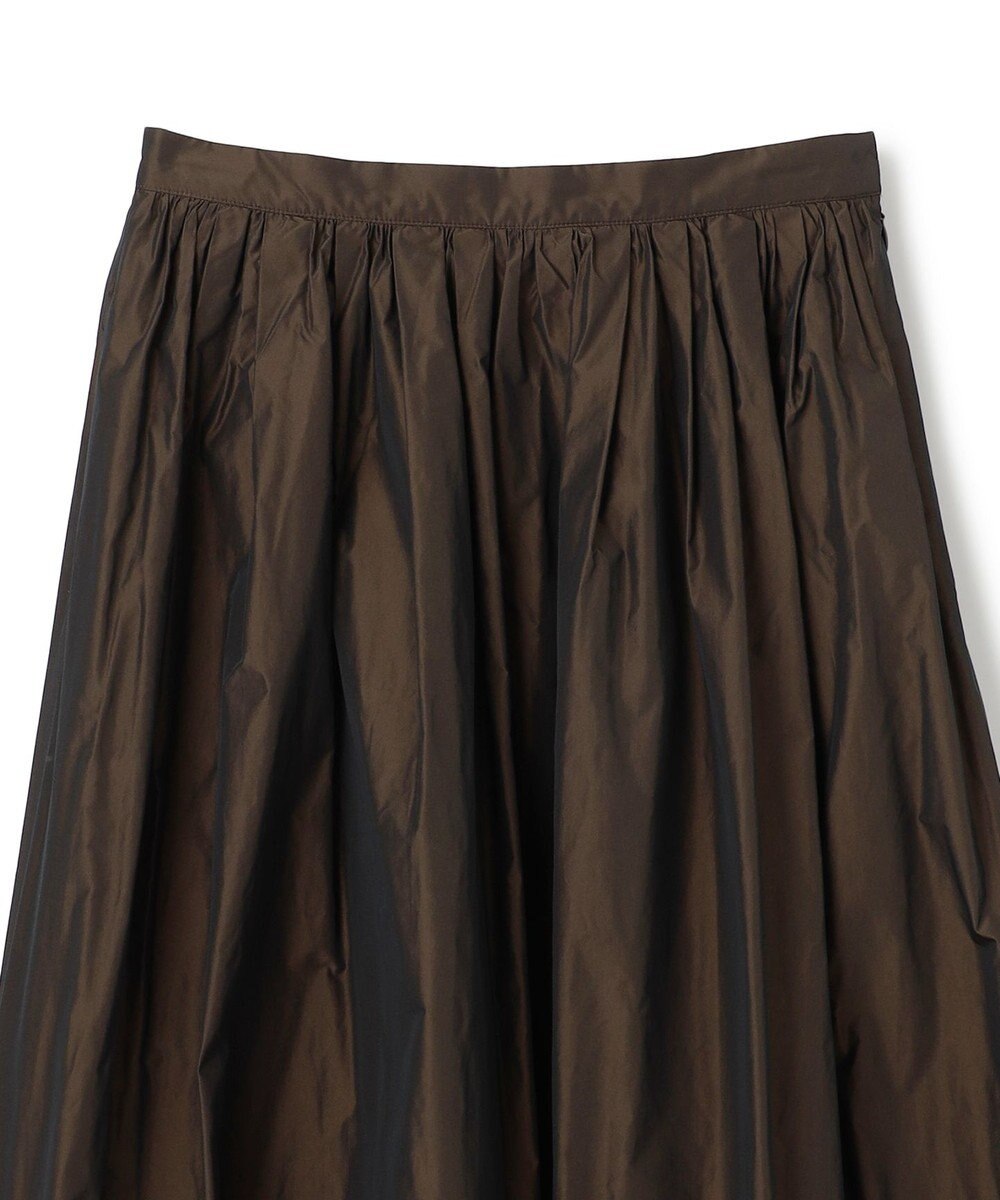 uncrave メモリータフタ フレアスカート 