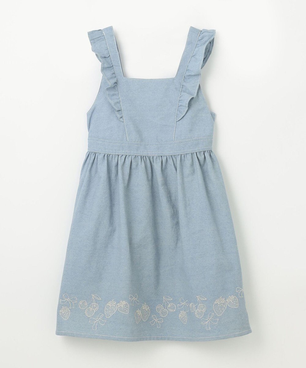 ANY KIDS 【チェリーベリーシリーズ】フルーツ 刺繍 ジャンパースカート 