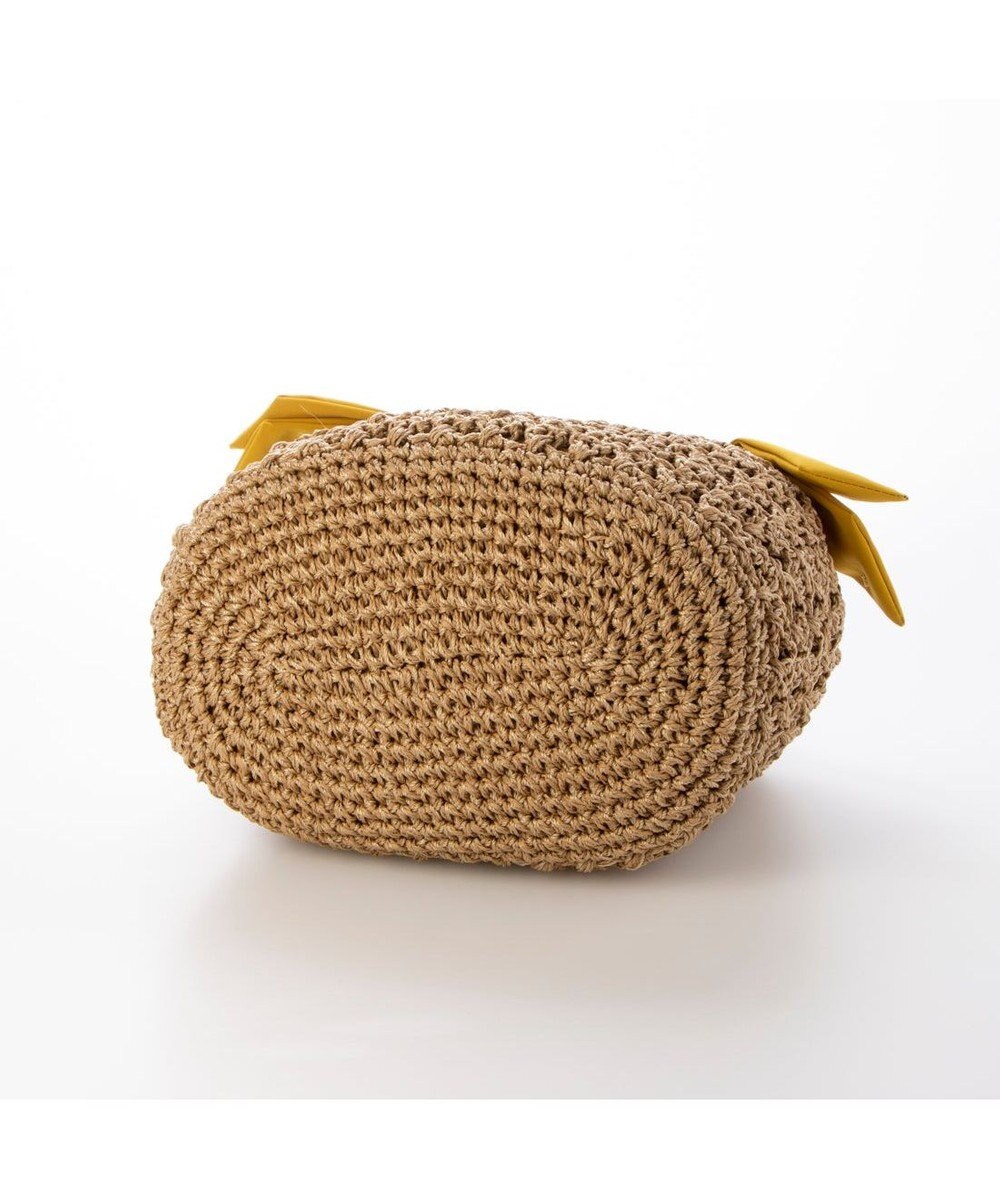 UNBILLION カシュカシュ cachecache / 下がりリボン柄編みトートバッグ 