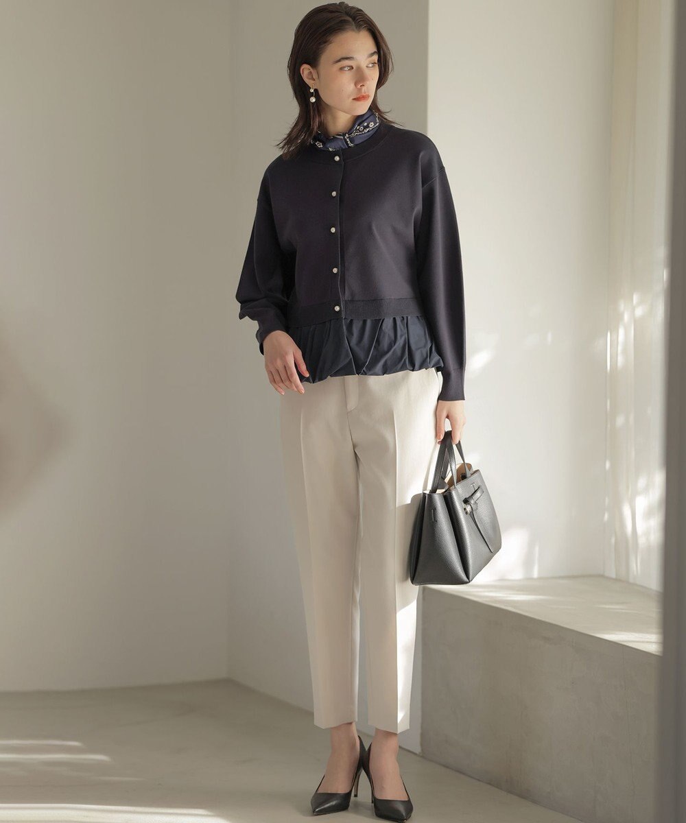 組曲 シュットクロステーパード パンツ 