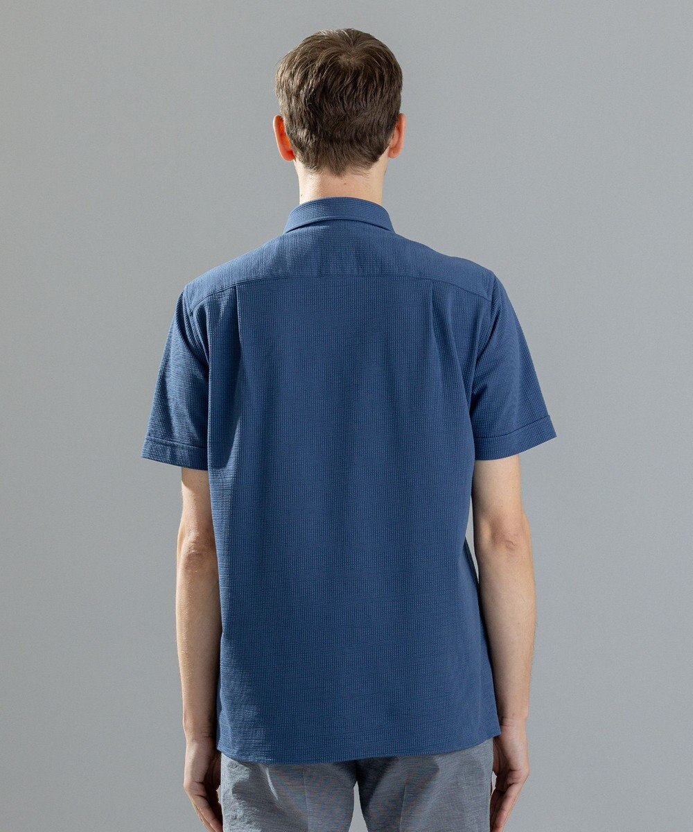 JOSEPH HOMME コンパクトサッカージャージー　レギュラーカラー半袖シャツ 