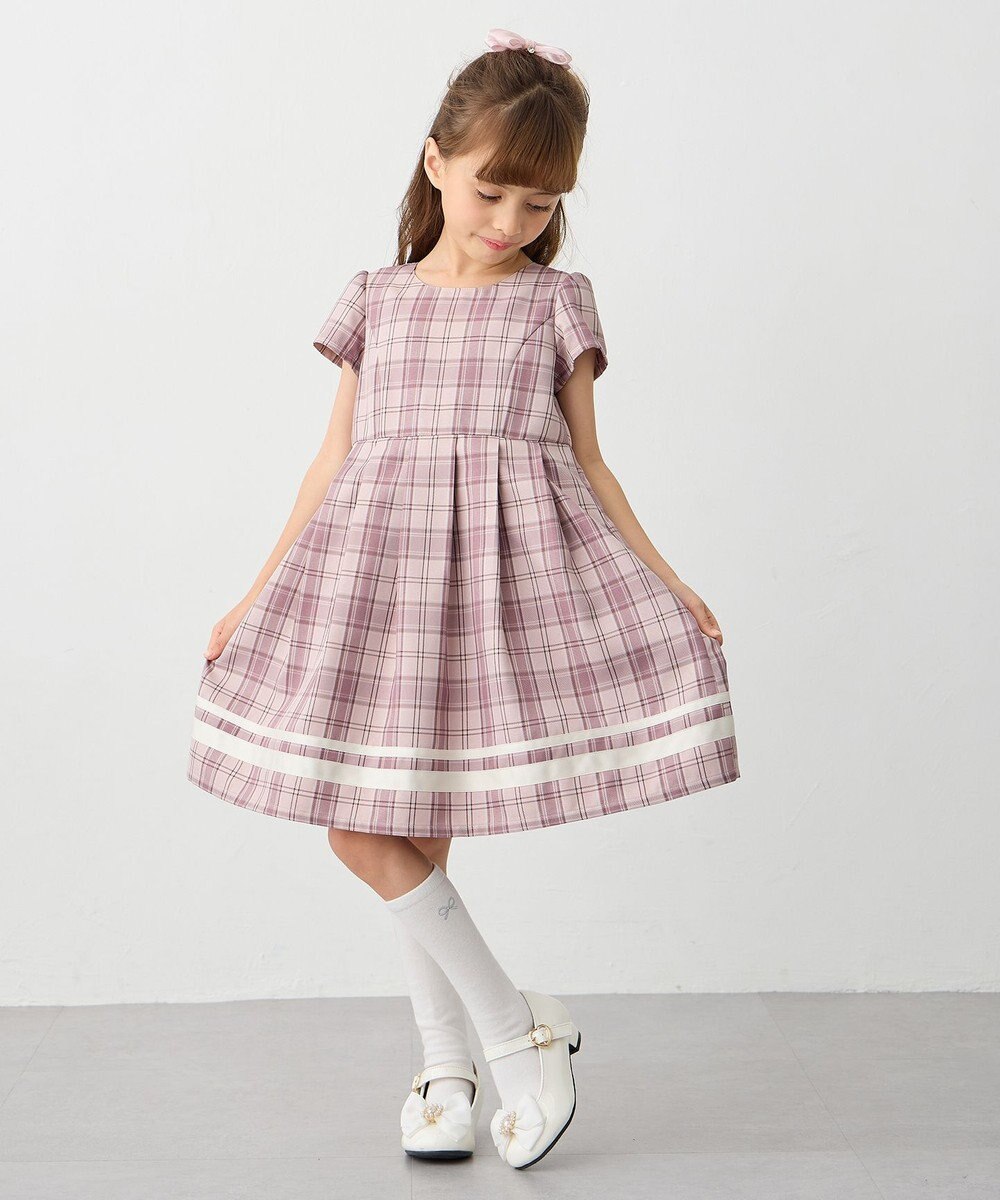 ANY KIDS 【2点セット】セーラージャケット+チェックワンピース 