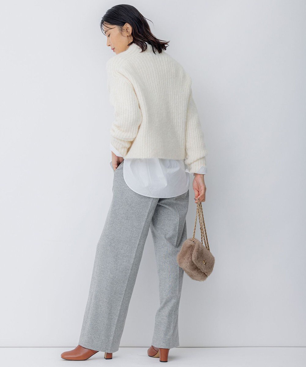 23区 ブラッシュドアルパカブレンド ニット 