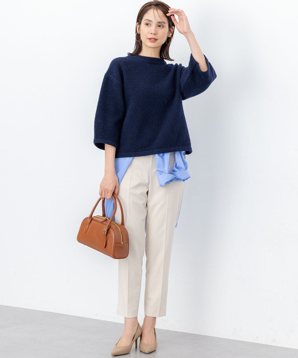 組曲 S ハーフスリーブミルド ニットプルオーバー 