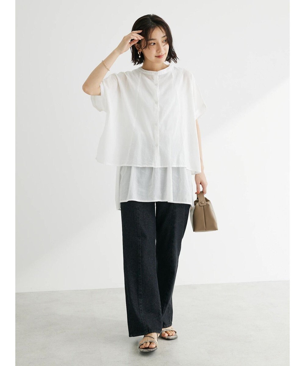 Green Parks インド綿　ＳＥＴ２点レイヤード風ブラウス 