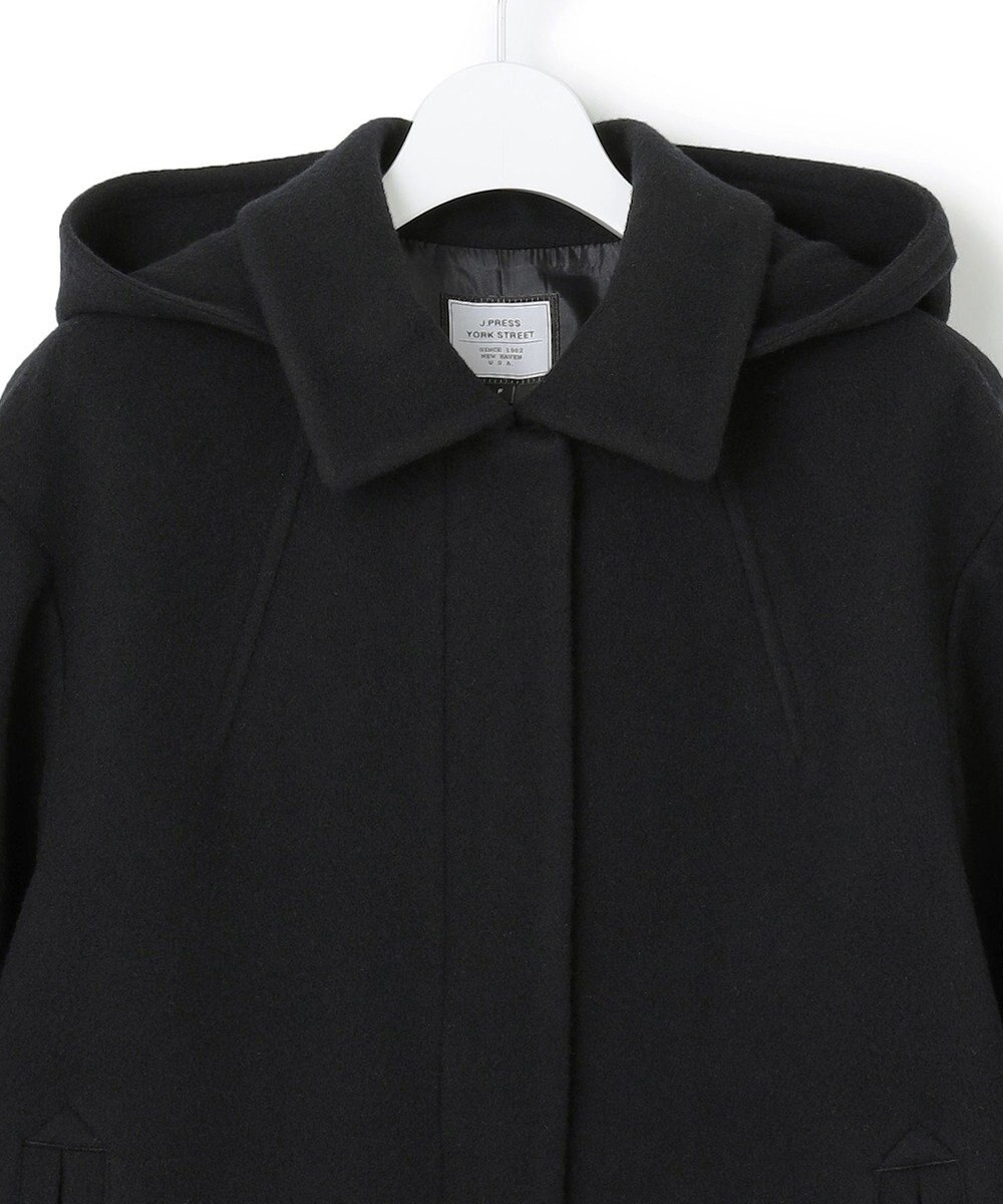 J.PRESS YORK STREET 【WOMEN】2wayショートウールアンゴラビーバー コート 
