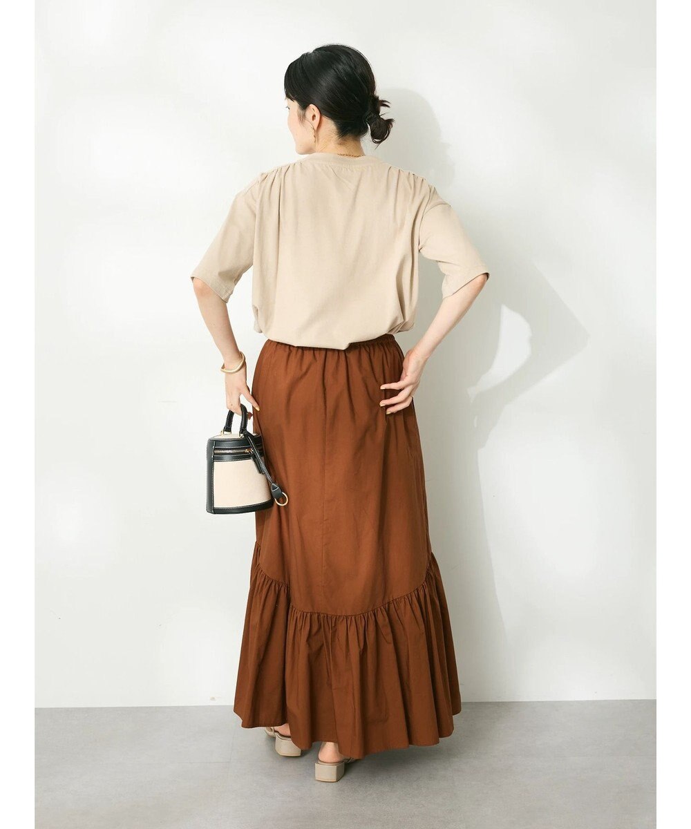 CRAFT STANDARD BOUTIQUE ヴィンテージ風天竺 ショルダーギャザーチュニック 