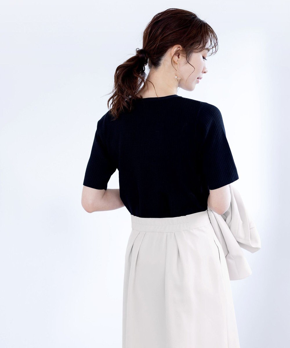 Tiaclasse 【洗える】ボタンニットトップス 