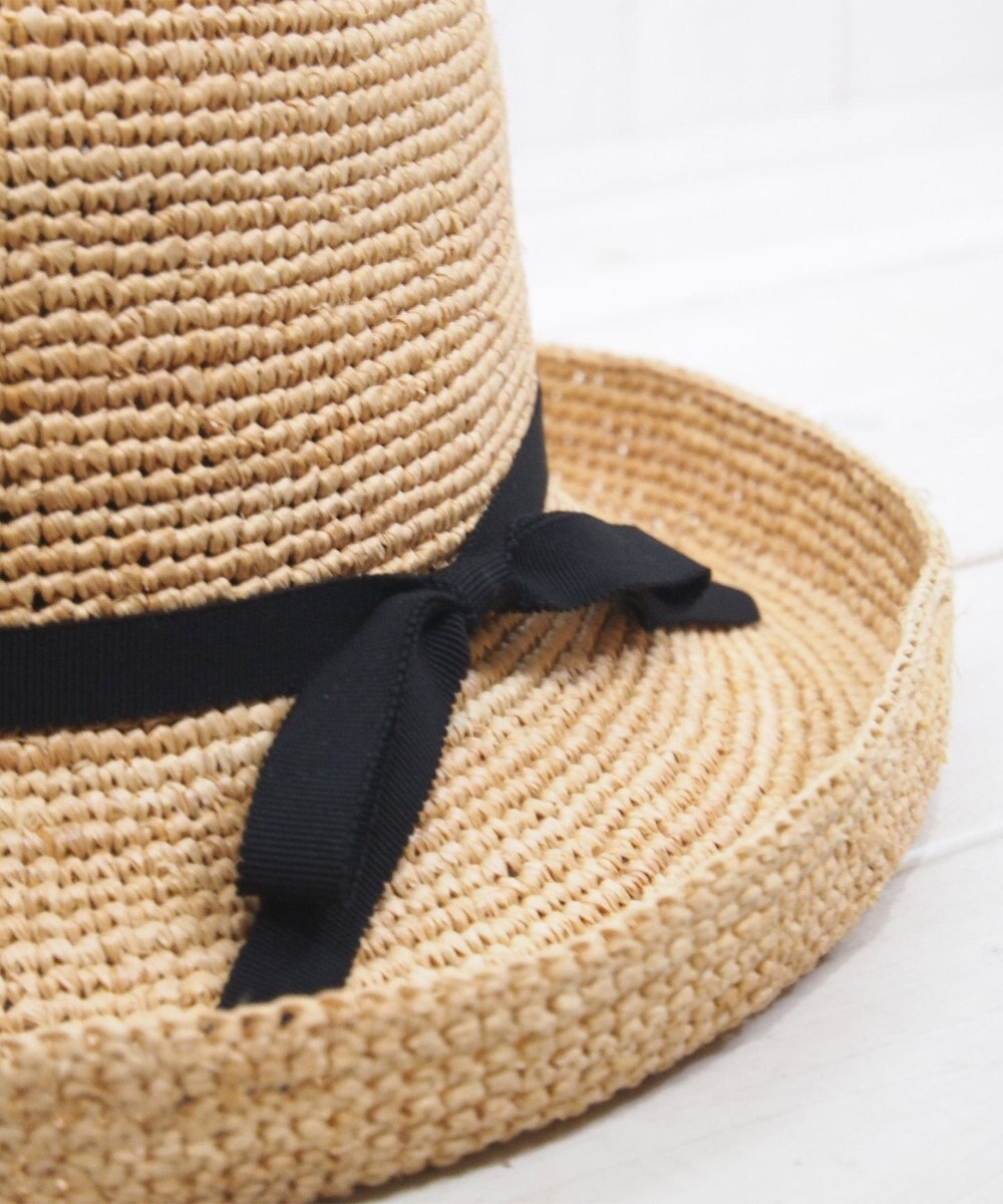 石田製帽 ラフィアかぎ編み　セーラハット 