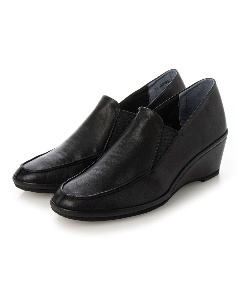 MODE ET JACOMO <D'ICI>ウェッジヒールサイドゴアスリッポンシューズ 