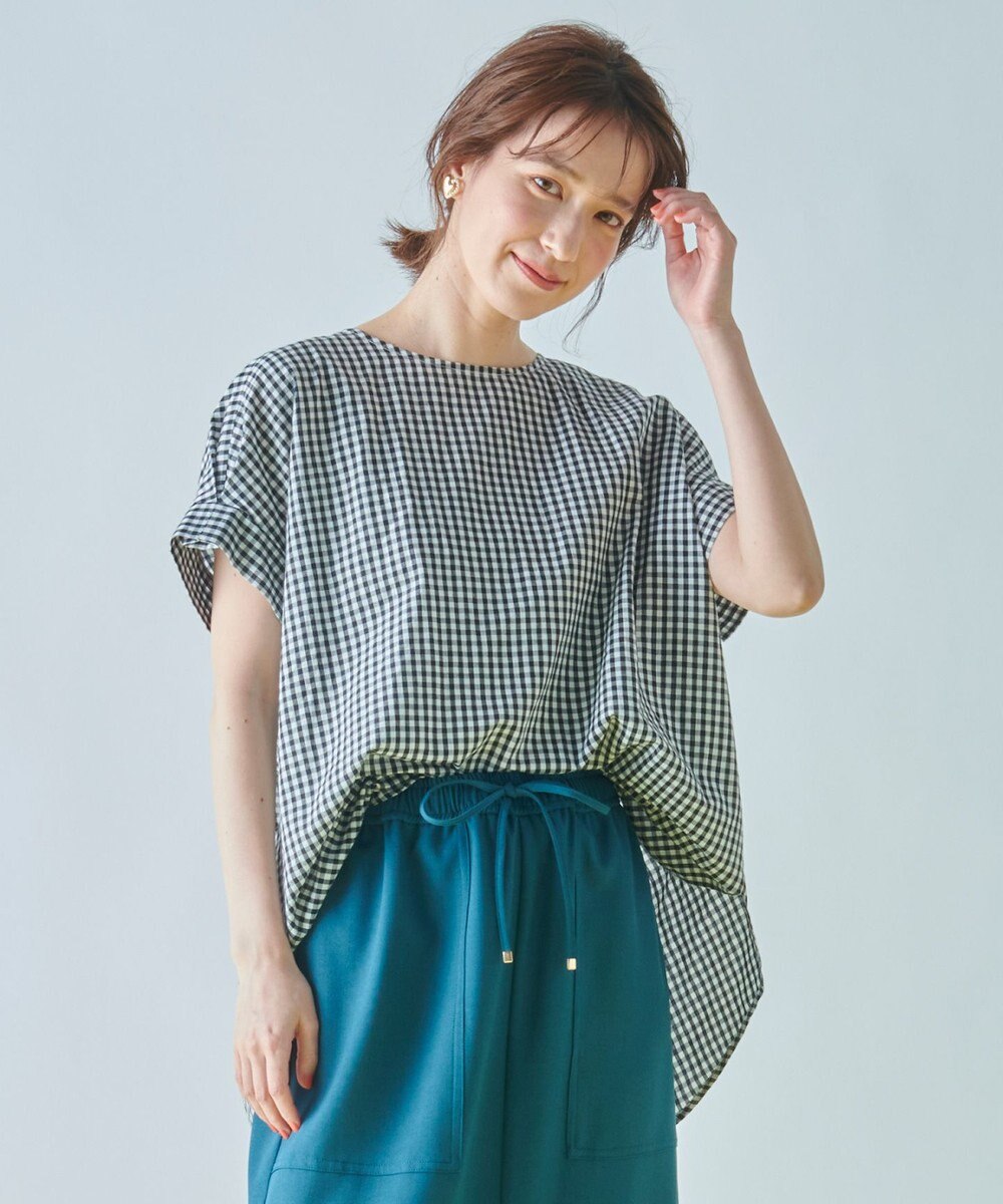 ANY 【洗濯機可能】ライトリネンクロス　チュニック 