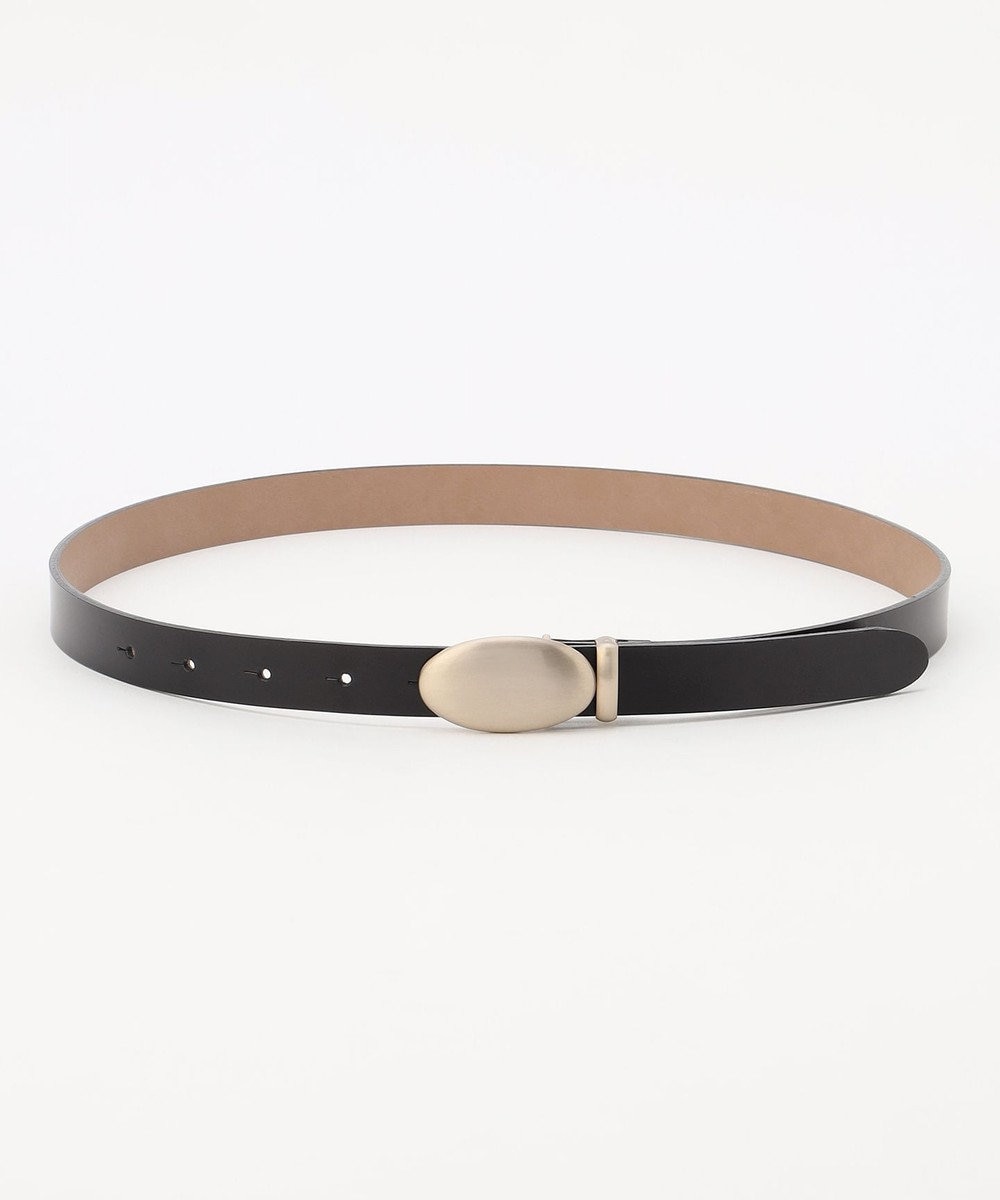 自由区 オーバルガラスレザー ベルト 