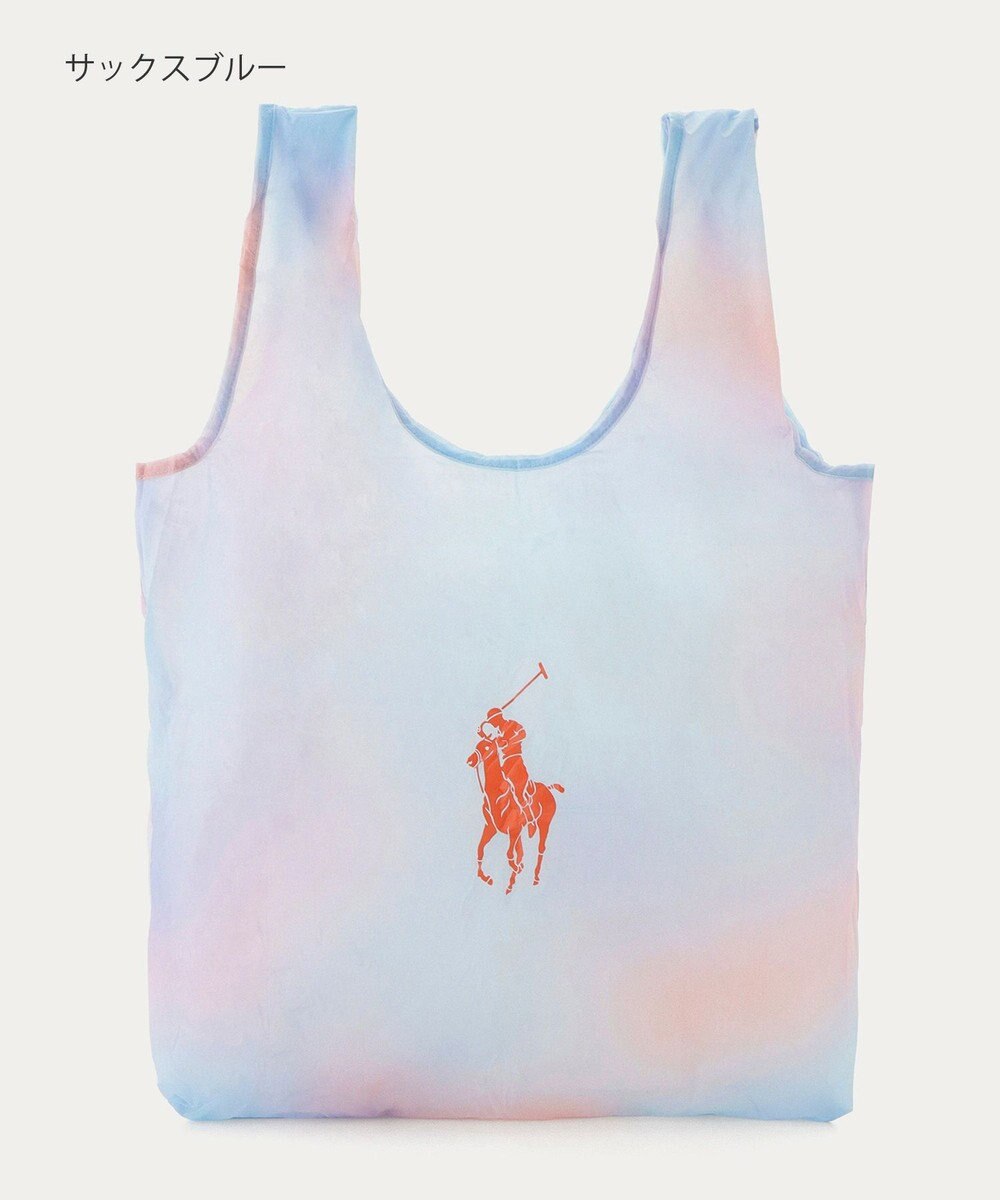 MOONBAT POLO RALPH LAUREN(ポロ ラルフローレン)ポロポニー ポケッタブル レインバッグ Mサイズ 無地 ストラップベルト付き 