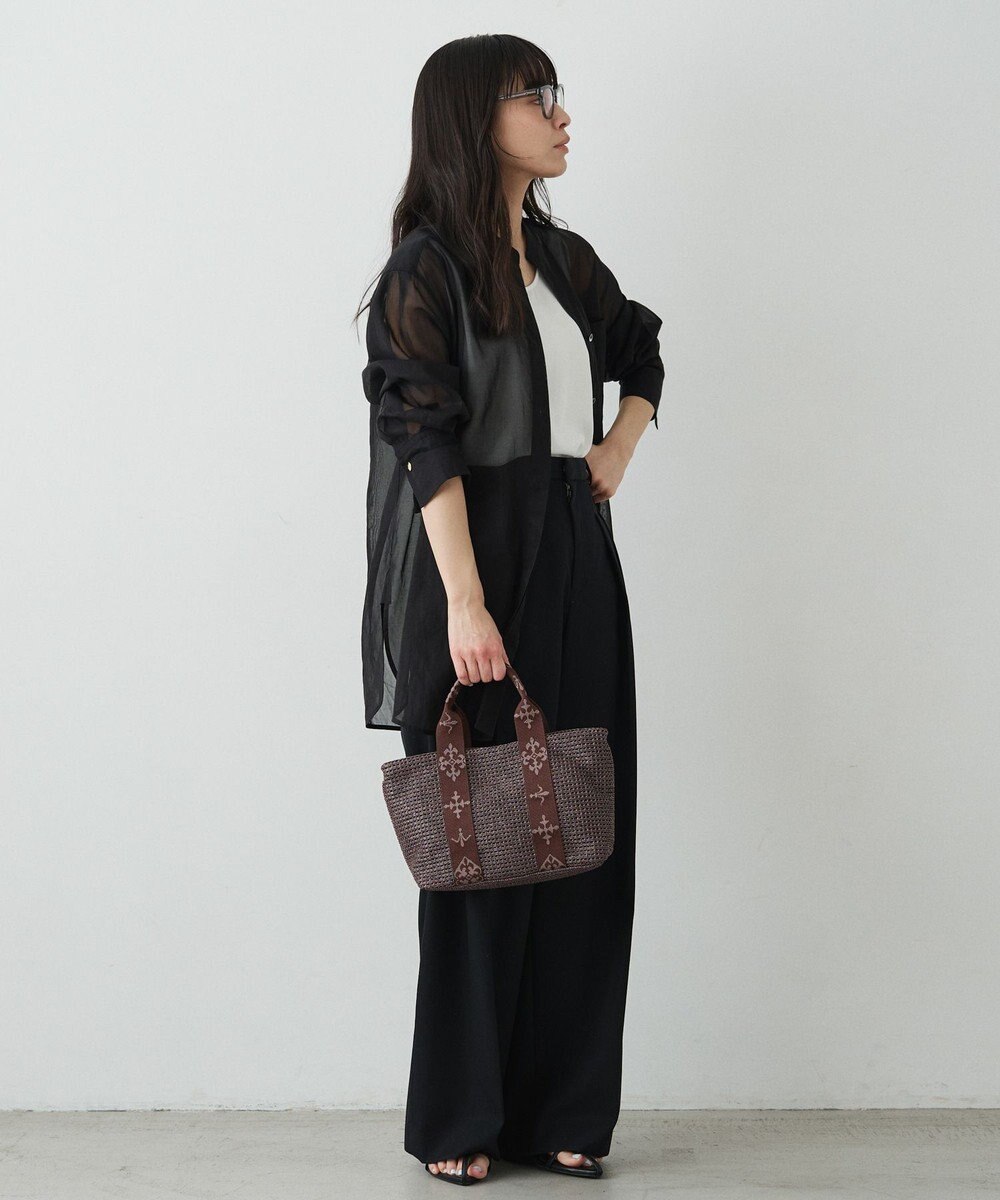 russet ナイロンラフィアデイリーミニトートバッグ(CE-1712) 