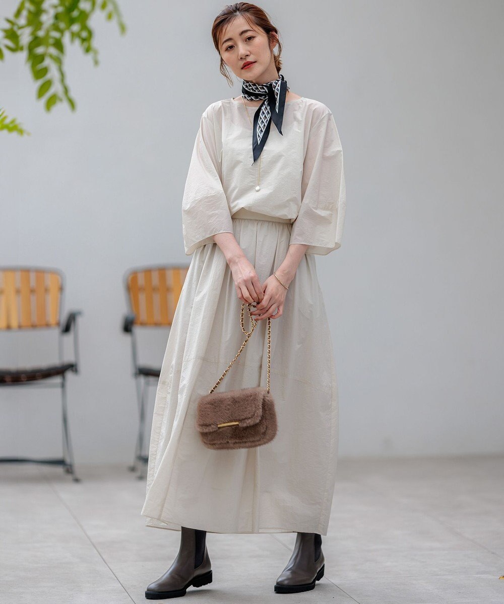 23区 S 【洗える】ナイロンコットンポプリン スカート 