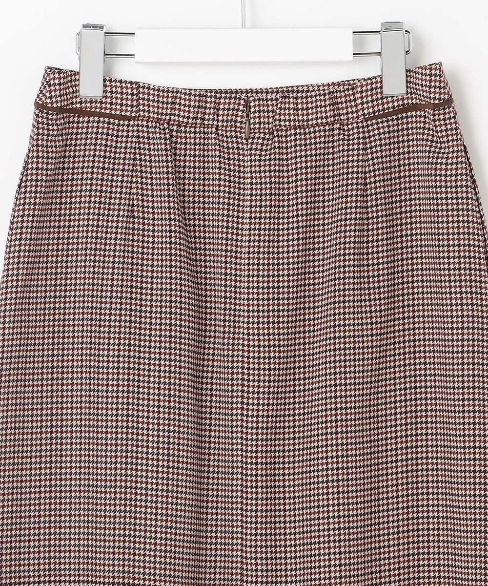 J.PRESS LADIES デシンハウンドトゥースプリント スカート 