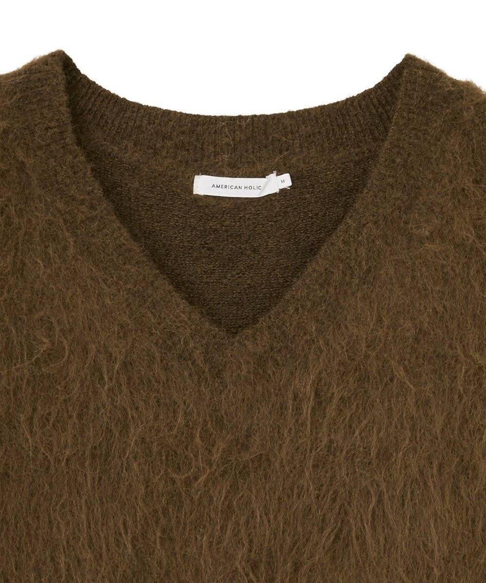 AMERICAN HOLIC 起毛シャギールーズニットプルオーバー 