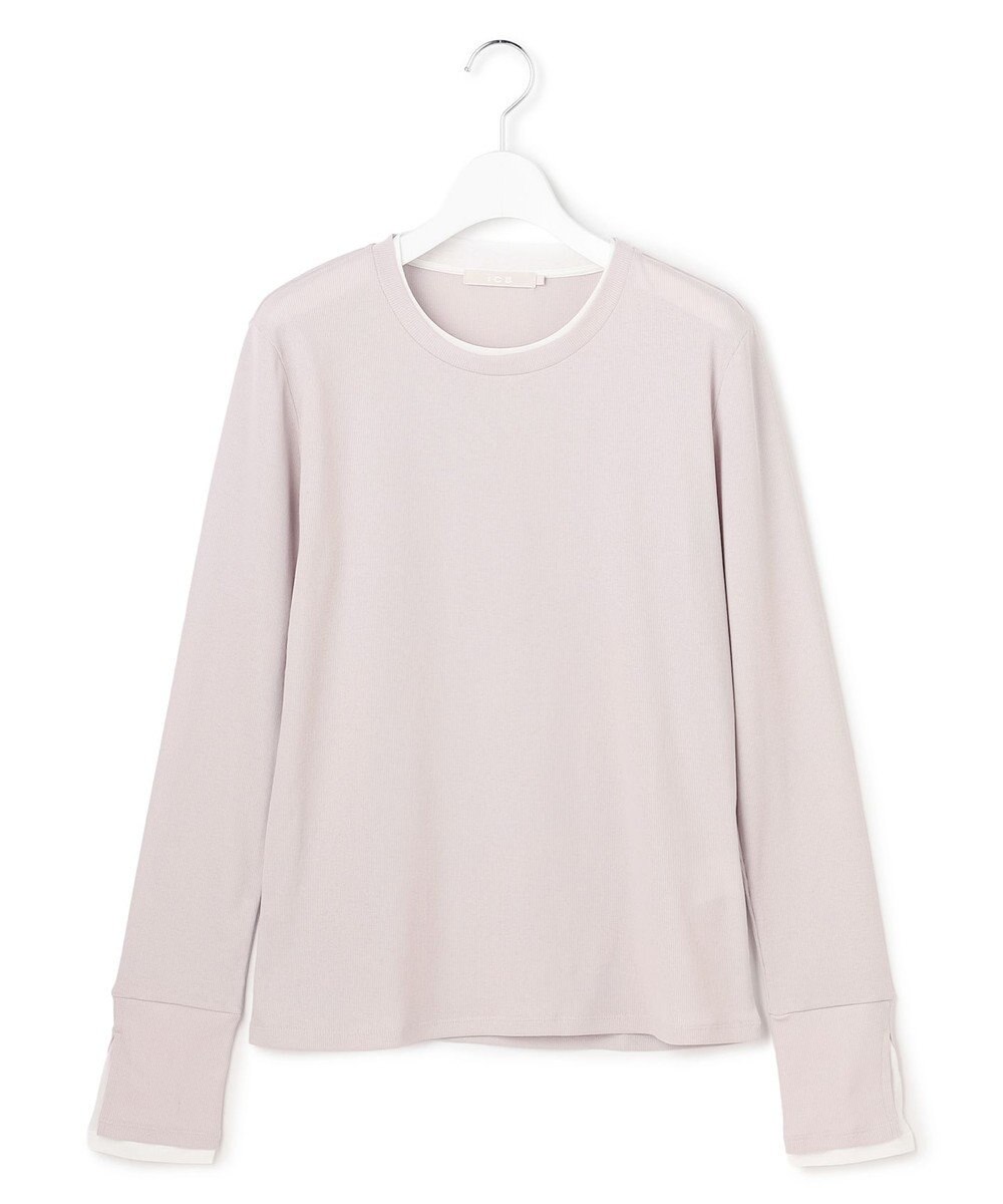 ICB L セミシアーテレコ レイヤード風カットソー 