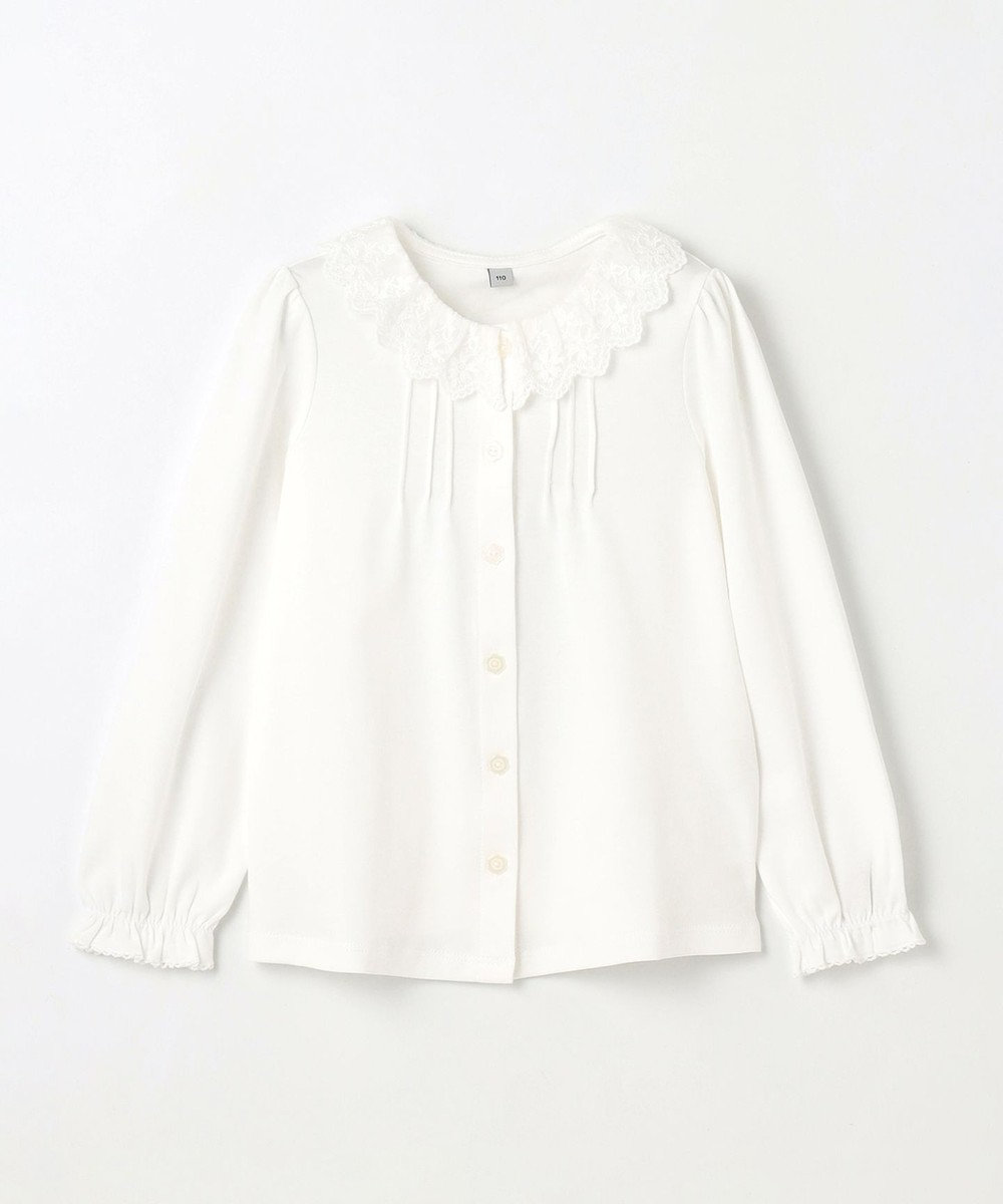 ANY KIDS レース襟カットソーブラウス 