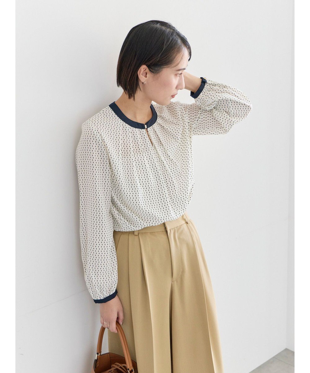 Te chichi スクエアチャームフロントタックブラウス 