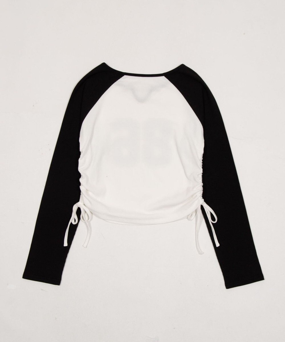 WEGO サイドドロストキーネックロンT 