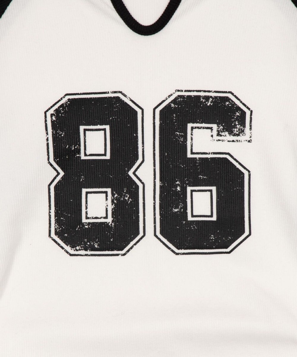 WEGO サイドドロストキーネックロンT 