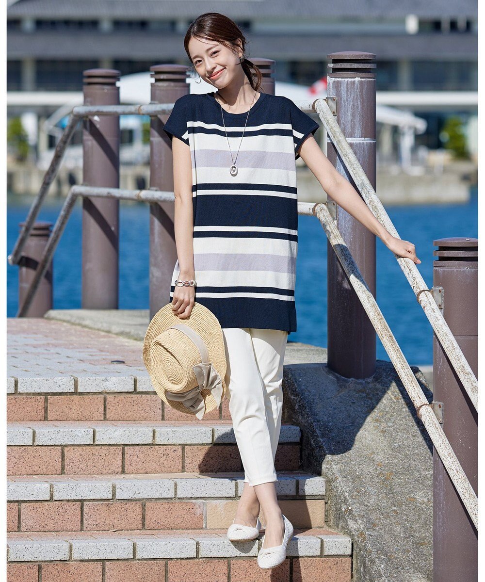 Tiaclasse 【小倉優子さん着用・日本製・洗える】サーラドライ・テーパードパンツ 